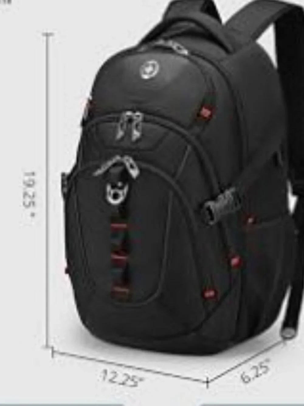 Swissdigital Design Laptop Backpack with USB Charging Port Travel Backpack NWT